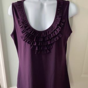 Women scoop neck tank shirt - large